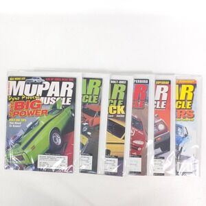 6 MOPAR MUSCLE Magazine Issues 2000–2001 Street Legal Tech V10 V8 Hemi Power